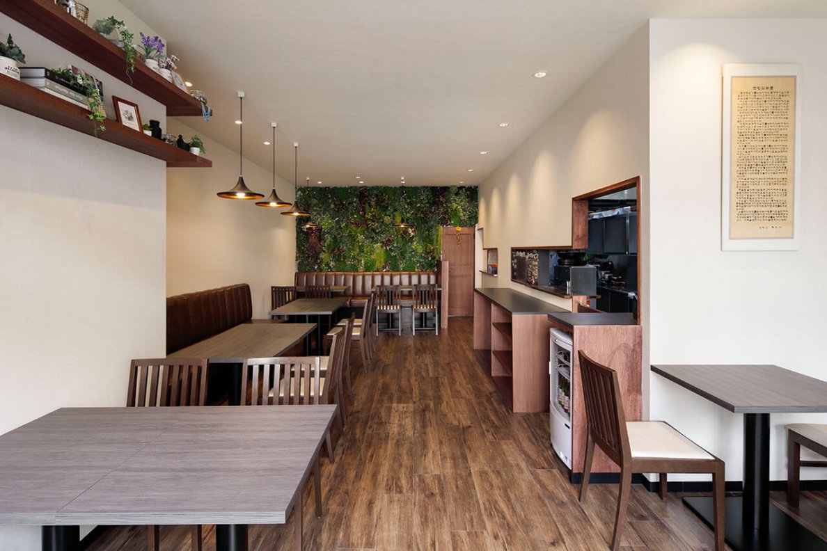 韓国カフェダイニング Hanok 株式会社エイケー 店舗内装 店舗デザイン